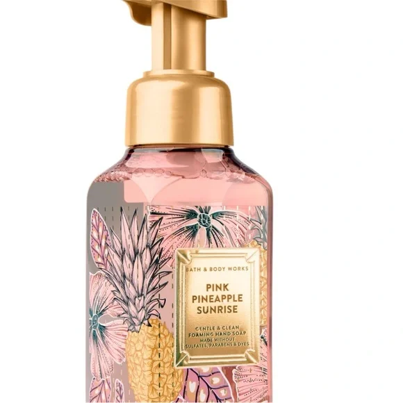 Bath & Body Works Pink Pineapple Sunrise Gentle & Clean Foaming Soap + PocketBac - Picture 3 of 6